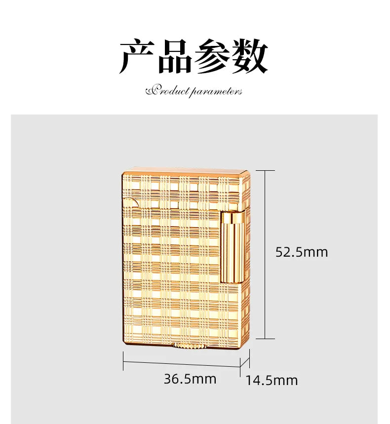 Metal Stripe Loud Lighter Unusual Lighters Cigarette Lighter Creative Wheel Lighter Butane Gas Lighter Open Fire Square Lighter Good Vibrations Adult Super Store