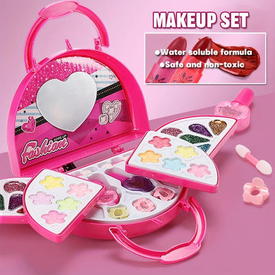 Princess Make Up Bag Play House Toy Girls, Eye Shadow Makeup Cosmetics Box, Birthday Christmas Gift for Kids Party Cosplay