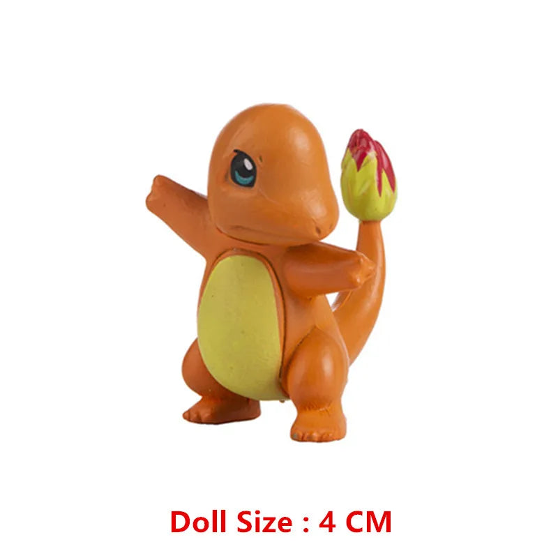 Pokemon Anime Figure Pikachu Eevee Charizard Mewtwo Cartoons Figure Collection Model Pocket Monster Action Toys Kids Birthday Gi Good Vibrations