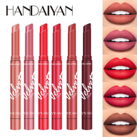 New 8 Colors Makeup Matte Lipstick Waterproof Long Lasting Lip Stick Sexy Red Pink Velvet Nude Lipsticks Make Up Woman Cosmetics Good Vibrations