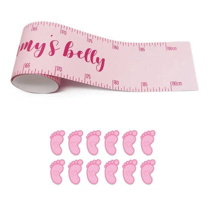 How Big is Mommy's Belly? Includes 1 Mommy's Belly Measuring Tape and 12 Stickers, Gender Neutral Fun Baby-Shower Game Good Vibrations