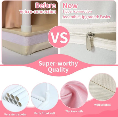 Children's Tent Indoor Outdoor Games Garden Tipi Princess Castle Folding Cubby Toys Tents Enfant Room House Teepee Playhouse Good Vibrations