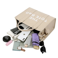 Designer Women's Tote Bag PU Leather Shopper Purses Solid Color Outdoor Leisure Large -Capacity Letter Shoulder Bag Women Clutch Good Vibrations