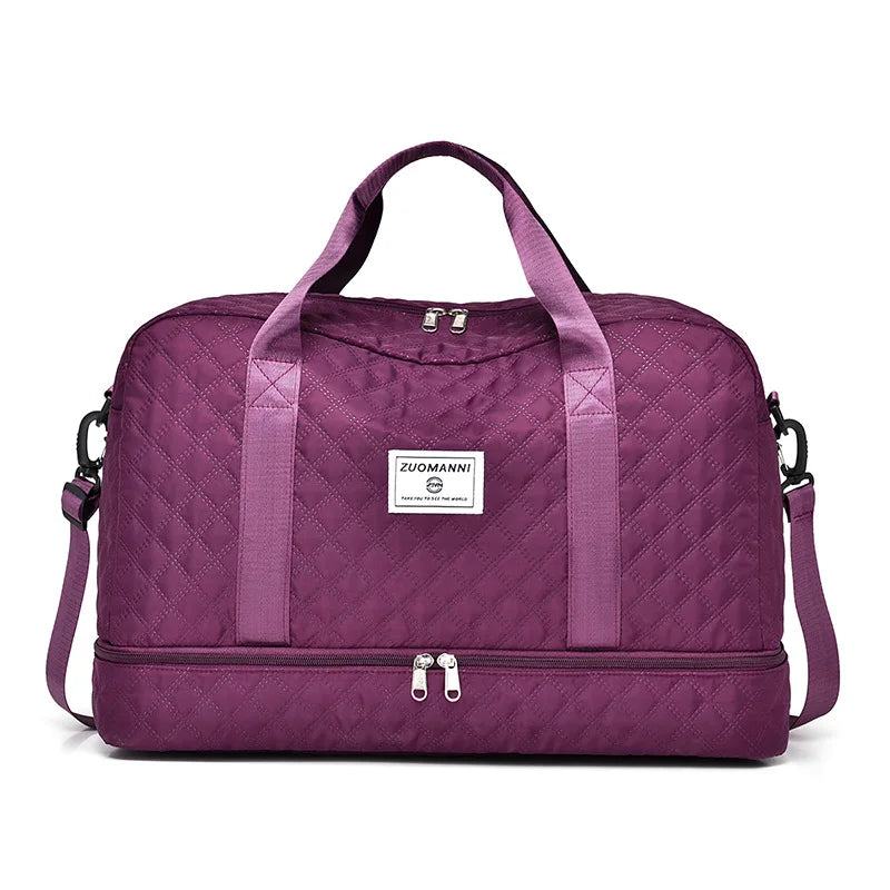 Lightweight Luggage Bag, Large Capacity Travel Duffle Bag Gym Tote Bags, Shoulder Weekender Overnight Bag Good Vibrations Adult Super Store