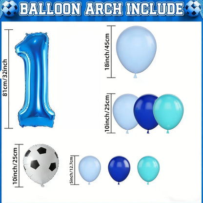 6th/7th/8th/9th/10th/11th Birthday Soccer Party Decoration for Boys, Soccer Birthday Balloons Arch with Royal Blue Teal Light Bl Good Vibrations