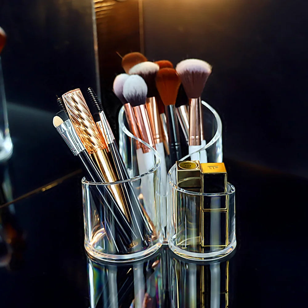 Transparent lipstick Cosmetic Makeup Acrylic Makeup Brush Tool Storage Box Case Make-up Brush Holder Table Organizer Makeup Tool Good Vibrations