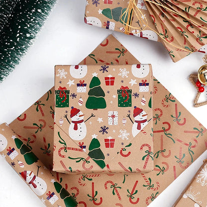 Christmas Gift Wrapping Paper Gift Wrapping Paper Christmas Trees Packaging Gift Paper Suitable for Birthdays and Festivals Good Vibrations