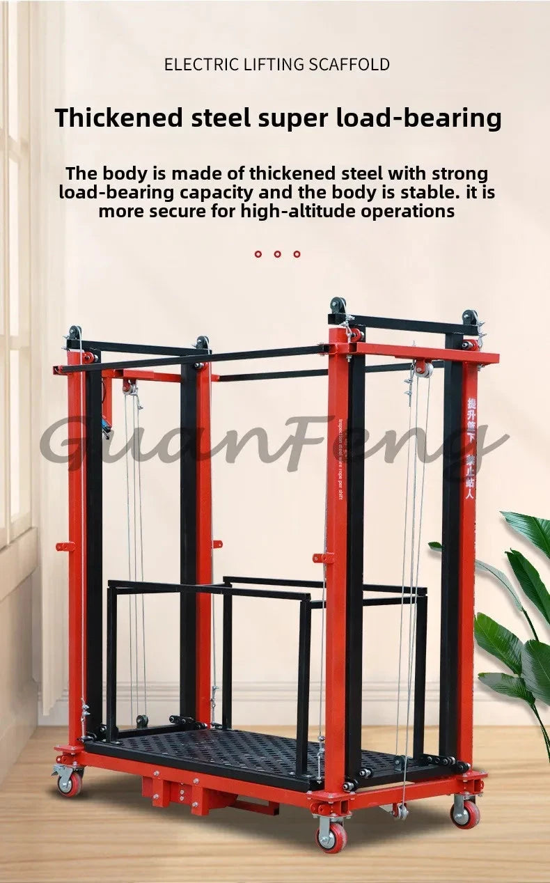 Electric Scaffolding Lift Mobile Foldable New Lifting Platform Indoor and Outdoor Decoration Construction Site Hoist Good Vibrations