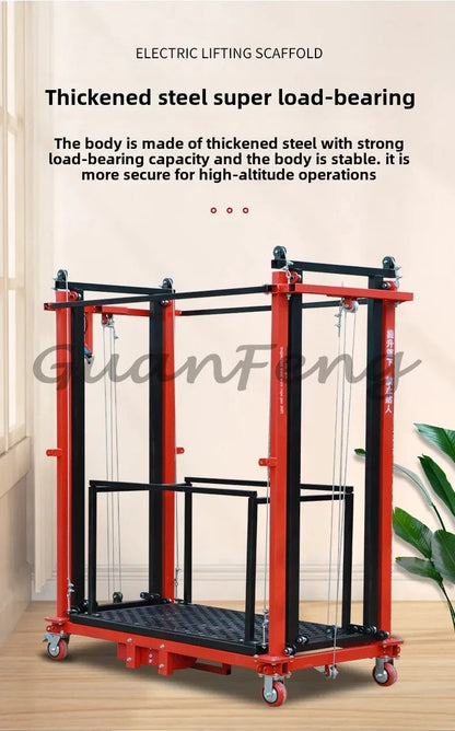 Electric Scaffolding Lift Mobile Foldable New Lifting Platform Indoor and Outdoor Decoration Construction Site Hoist Good Vibrations
