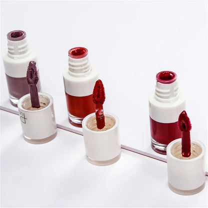 1PC Sexy Pink Women's Lipstick 16 Colors Lasting Waterproof Liquid Pencil Matte Liquid Lipsticks Makeups Non-Stick Cup Lip Gloss Good Vibrations