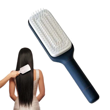 Rotatable Self Cleaning Hair Brush Telescopic Massage Airbag Comb Telescopic Cleaning Anti-static Hairdressing Air Cushion Comb Good Vibrations
