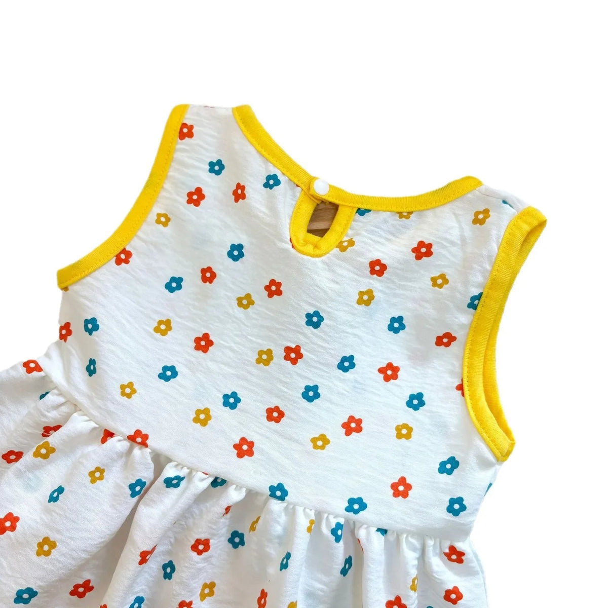 Fashion Baby Girls Clothes Baby Girl Leisure Dress Baby Clothing Printed Sleeveless Girls Dress Newborn Princess Dress Good Vibrations