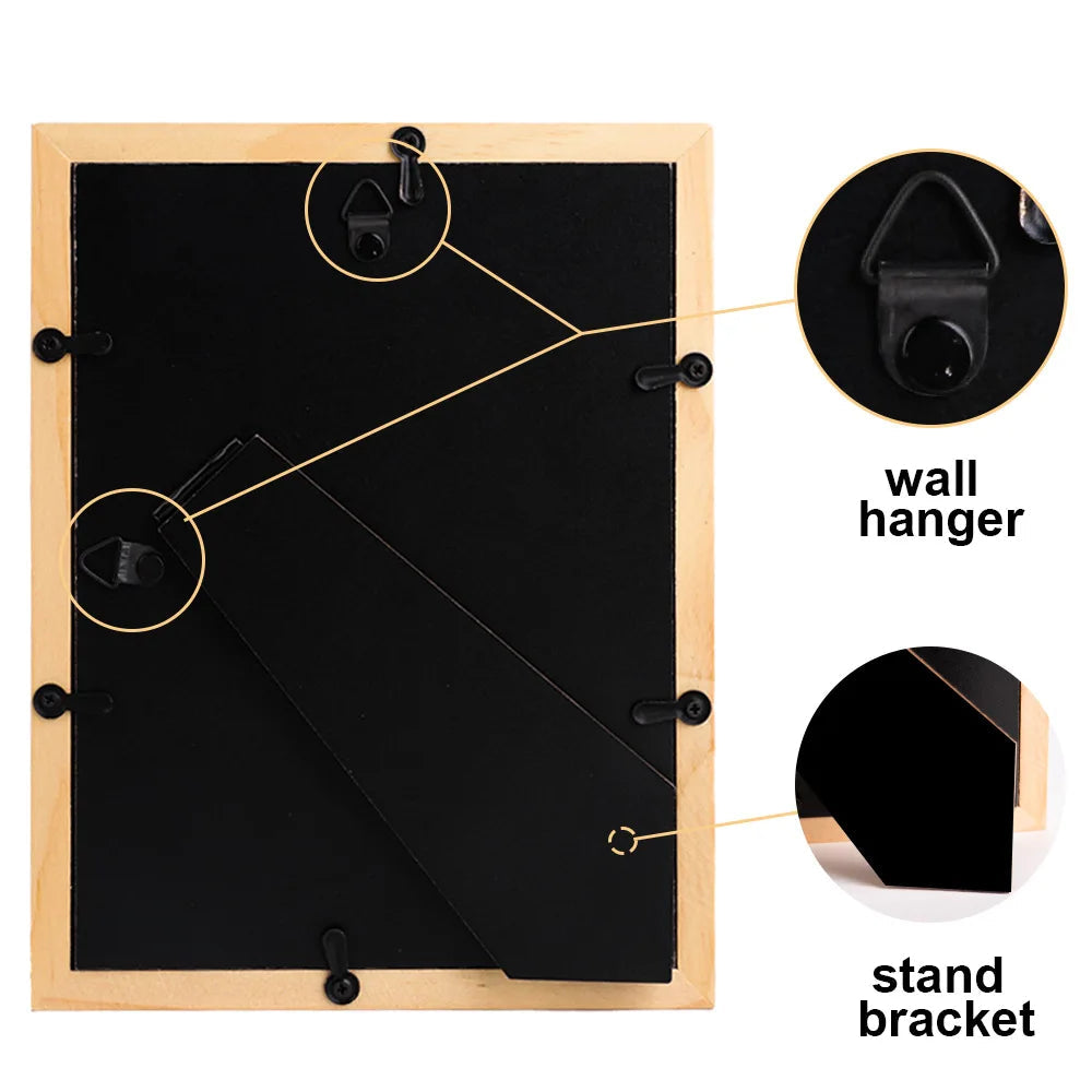 Hidden Wooden Photo Frame Sight Secret Storage Compartment Diversion Stash Safe Container Home Hide Money Cash Ring Necklace Key Good Vibrations Adult Super Store