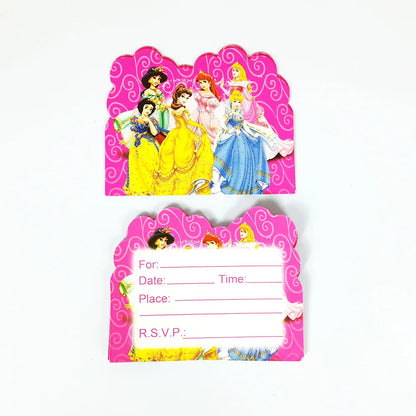 Princess Party Decorations Kids Girls Birthday Supplies Include Paper Cup Plate Napkin Balloon Banner Tablecloth Cake Topper Good Vibrations