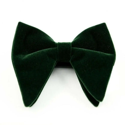 Mens Oversized Bow Tie Solid Velvet Bowtie Wedding Party Tuxedo Adjustable Necktie Big Bow Tie Good Vibrations