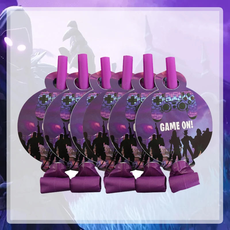 Video Game Fortnitions Birthday Party Decoration Cartoon Alpaca Llama Plate Tablecloth Baby Shower Kids Favors Party Supplies Good Vibrations
