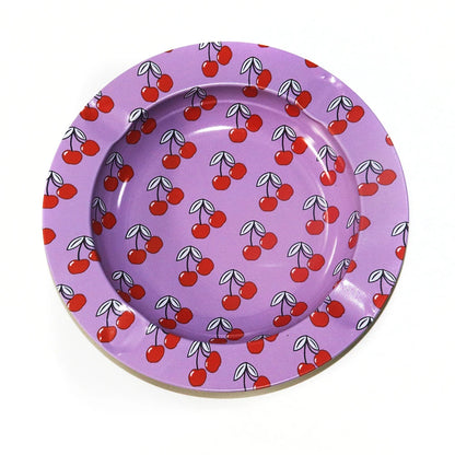 Cartoon Metal Rolling Tray - round Tobacco Herb Ashtray Creative Cigarette Holder Smoking Accessories Good Vibrations