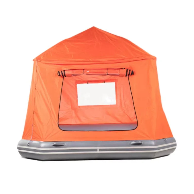 Water Park Inflatable House Boat Outdoor Floating Boat Camping Raft Tent Swimming Pool Dock for Lakes Good Vibrations