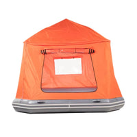 Water Park Inflatable House Boat Outdoor Floating Boat Camping Raft Tent Swimming Pool Dock for Lakes Good Vibrations