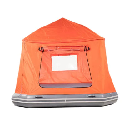 Water Park Inflatable House Boat Outdoor Floating Boat Camping Raft Tent Swimming Pool Dock for Lakes Good Vibrations