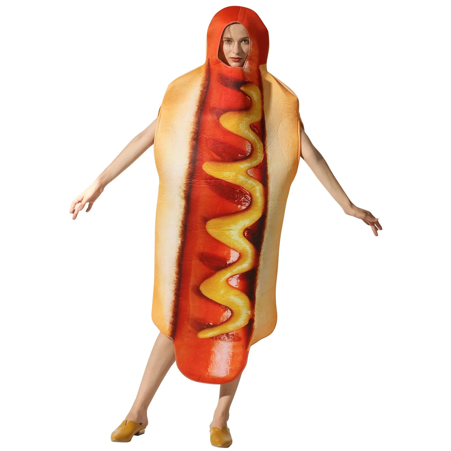 Halloween party costumes, hot dogs cosplay costumes stage performance costumes jumpsuits performance costumes Good Vibrations