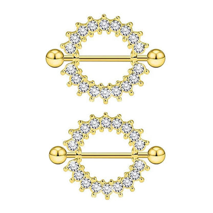 1 Pair Heart Barbell Nipple Ring Piercing Helix Piercing Sexy Nipple Jewelry High Quality Zircon Nipple Rings For Women Oreja Good Vibrations