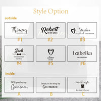 Personalized Black Gift Box Groomsmen/Best Man Empty Gift Box Wedding Bachelor Party Thank You Favors Will You Be My Groomsmen Good Vibrations