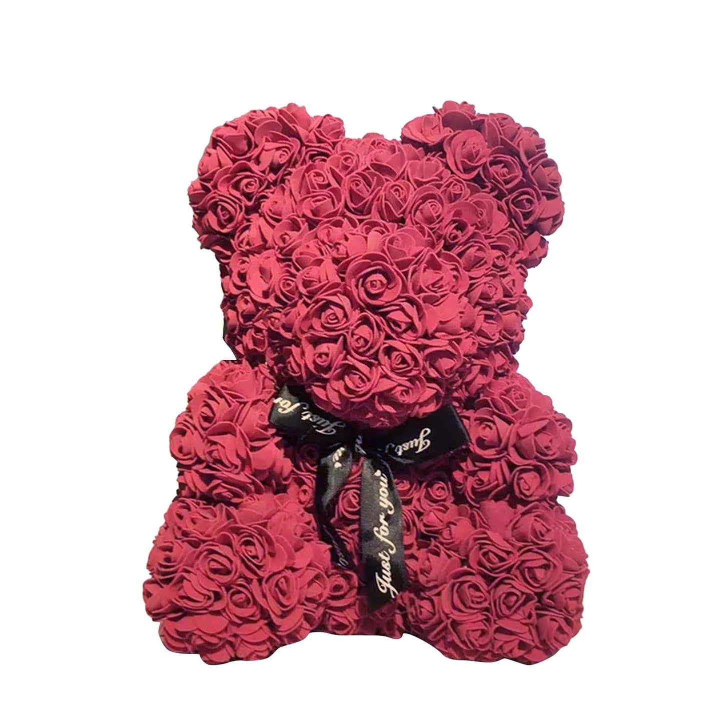 Rose Bear NEW Valentines Day Gifts 25cm Flower Bears Artificial Floral Decorations Mother' DAY Gift For Girlfriend Festival And Good Vibrations