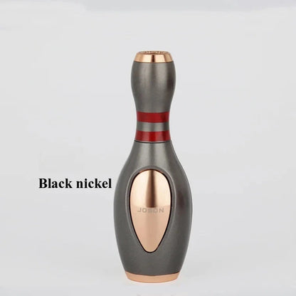 Jobon Bowling Ball Shaped Butane Gas Lighter Metal Outdoor Windproof Blue Flame Jet Turbine Torch Lighter Ornaments Gift Good Vibrations Adult Super Store