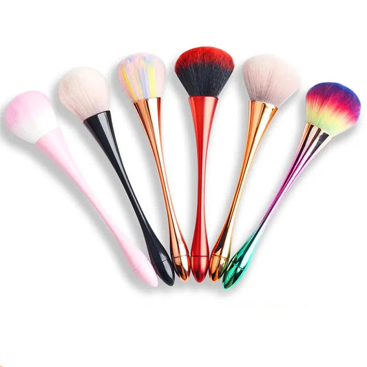6 Styles Gold Powder Brush Professional Nail Art Make Up Brush Large Cosmetic Face Cont Cosmetic Face Cont Brocha Colorete Tools Good Vibrations