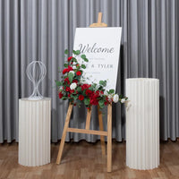 Artificial Flower For Wedding Welcome Sign Decoration Window Hall Exhibition Decor Photo Props Flower Backdrop Party Arrangement Good Vibrations