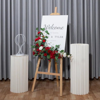 Artificial Flower For Wedding Welcome Sign Decoration Window Hall Exhibition Decor Photo Props Flower Backdrop Party Arrangement Good Vibrations