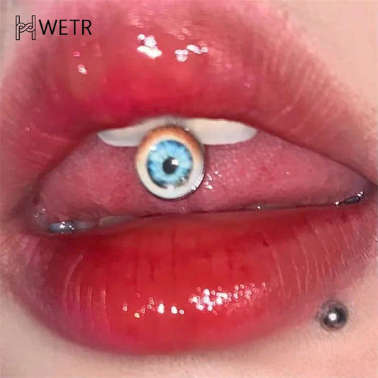 1 PC Stainless Steel 14G Tongue Rings Barbell Glowe Tongue Barbell Jewelry For Women Piercing Tongue Piercing Good Vibrations