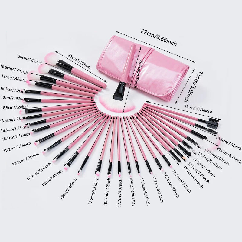 Makeup Brush Set - A set containing 37 makeup tools, a professional makeup set suitable for beginners. Good Vibrations