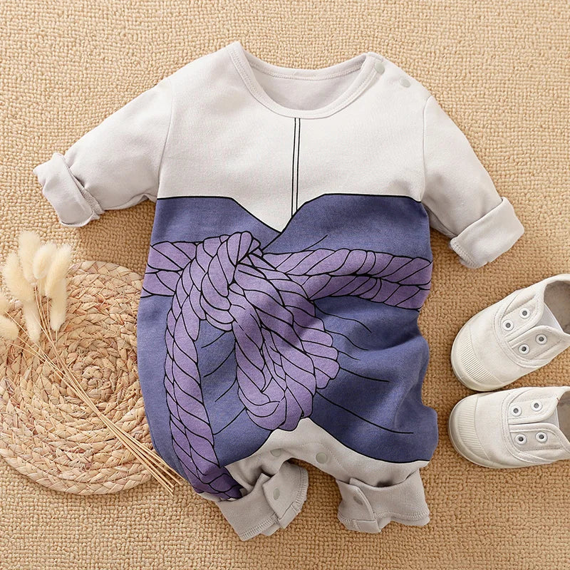 Newborn Baby Anime Cape Style Children Long Sleeve Cotton Bodysuit, Cute Kids Boys Girls Romper Good Vibrations