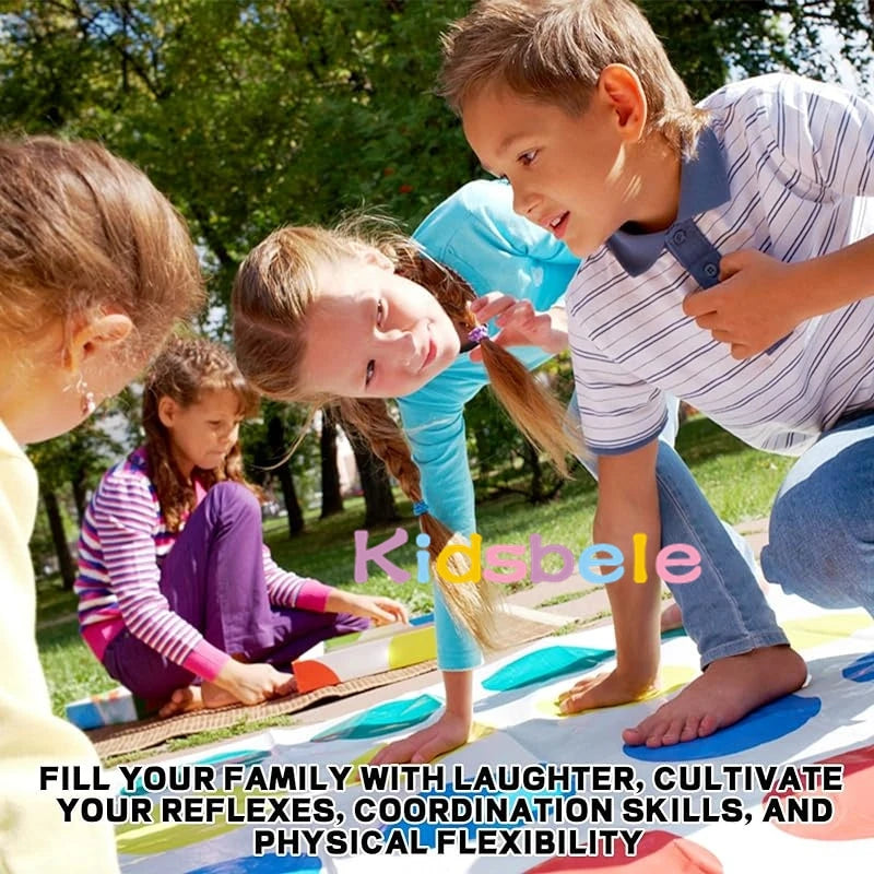 Twister Game Indoor Outdoor Toys Play Mat Funny Family Company Holiday Party Parent-Child Sports Interactive Group Toy Good Vibrations