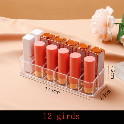 Transparent lipstick Cosmetic Makeup Acrylic Makeup Brush Tool Storage Box Case Make-up Brush Holder Table Organizer Makeup Tool Good Vibrations