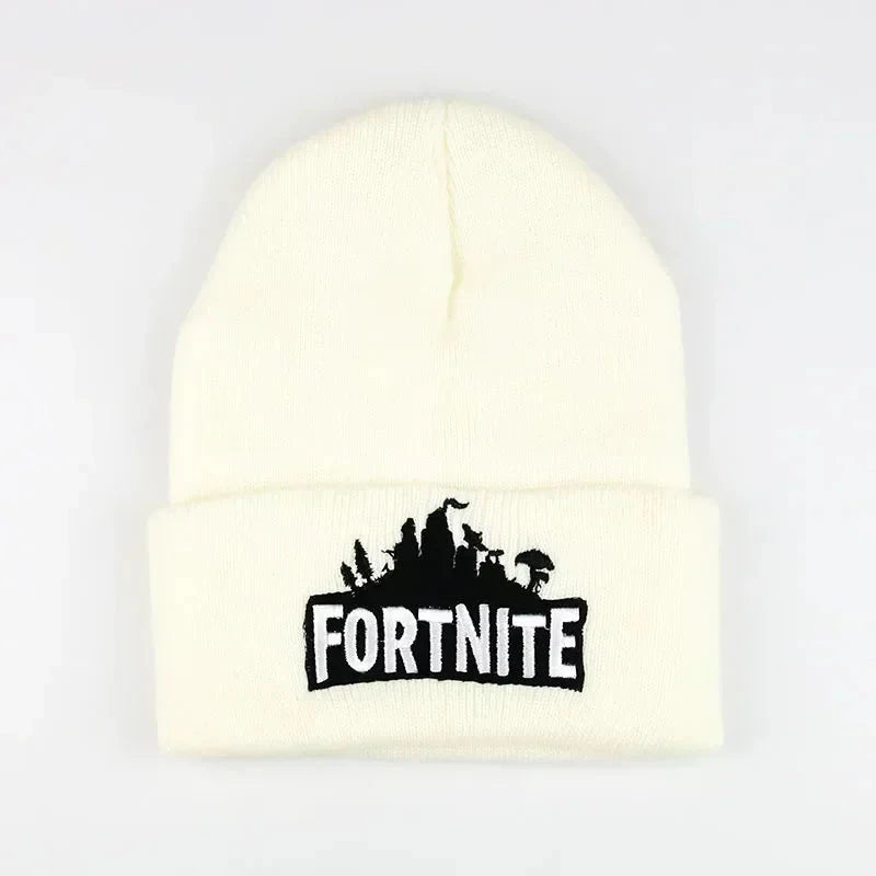 Fortnite Hats Knitted Solid Cute Anime Hat Lady Autumn Female Caps Warmer Bonnet Men Casual Cap Good Vibrations