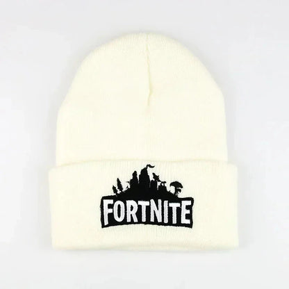 Fortnite Hats Knitted Solid Cute Anime Hat Lady Autumn Female Caps Warmer Bonnet Men Casual Cap Good Vibrations