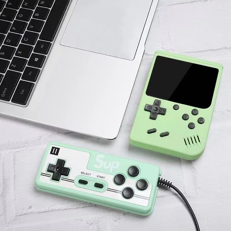 Retro Handheld Games Console Built-in 500 Video Games Portable Gaming Player with 3.0 Inch IPS Screen and Rechargeable Battery Good Vibrations