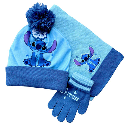 New Autumn Winter Children Hat Pinstripe Stitch Cartoon Scarf Hat Glove Warm knitted hat Boy Girl Cap Child Christmas Hat Good Vibrations