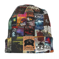 Stephen King Book Covers, Horror Bookworm Skullies Beanies Hats Warm Autumn Winter Outdoor Cap Knitted Bonnet Caps Adult Good Vibrations