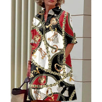 Plus Size Plus Size Women's Loose Dress Cross-Border Summer New Style Fashionable Polyester Fiber Material Big Code Women's C... Good Vibrations