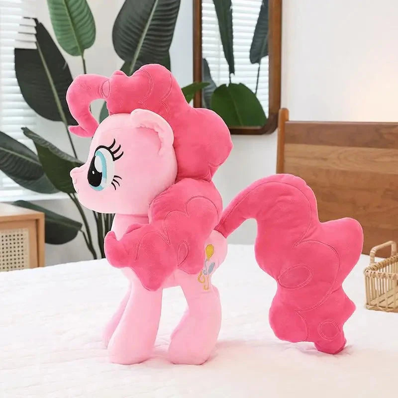 New My Little Pony Plush Doll Anime Twilight Sparkle Fluttershy Pinkie Pie Cartoon Soft Ornament Birthday Kawaii Toy Kid Gift Good Vibrations