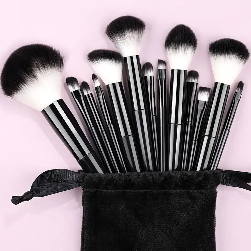 NEW13PCS Makeup Brush Set Eye Shadow Highlighter Concealer Brush Blush Loose Powder Brush Blending Soft Fluffy Women Beauty Tool Good Vibrations