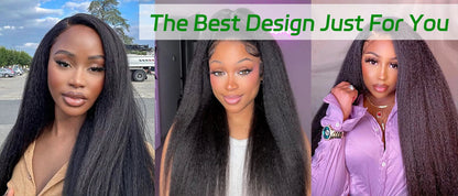 U V Part Wig Human Hair No Leave Out No Glue Kinky Straight U Part Wig Glueless Yaki Straight Human Hair Wigs For Women Virgin Good Vibrations