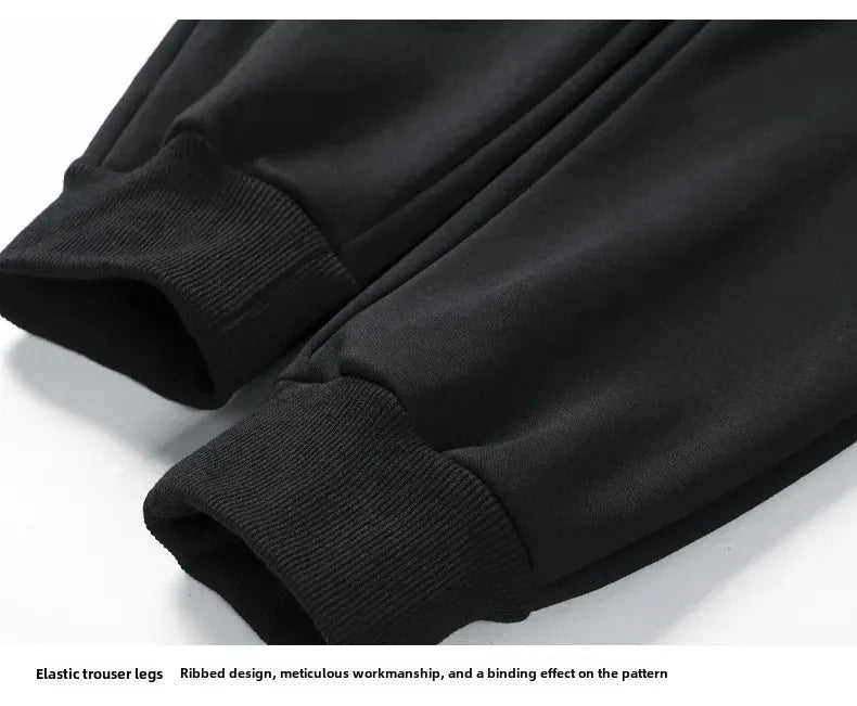 2023 Autumn/Winter New Camouflage Bunched Feet Casual Pants Men's Sweatpants Plus Size Small Feet Pants For Fat Men Good Vibrations