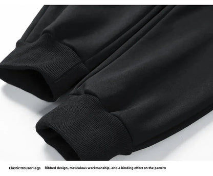 2023 Autumn/Winter New Camouflage Bunched Feet Casual Pants Men's Sweatpants Plus Size Small Feet Pants For Fat Men Good Vibrations
