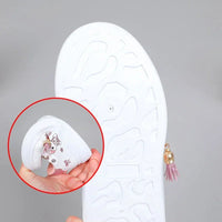 2025 Children's Little White Shoes Girls' Student Flat Bottom Casual Sports Shoes Low Top Spring Korean Plate Shoes Good Vibrations