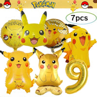 Pokemon Birthday Party Decorations Pikachu DIY Sticker Tableware Plate Tablecloth Baby Shower Kids Favors Gifts Party Supplies Good Vibrations